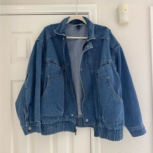Universal Thread Oversized Denim Bomber Jacket